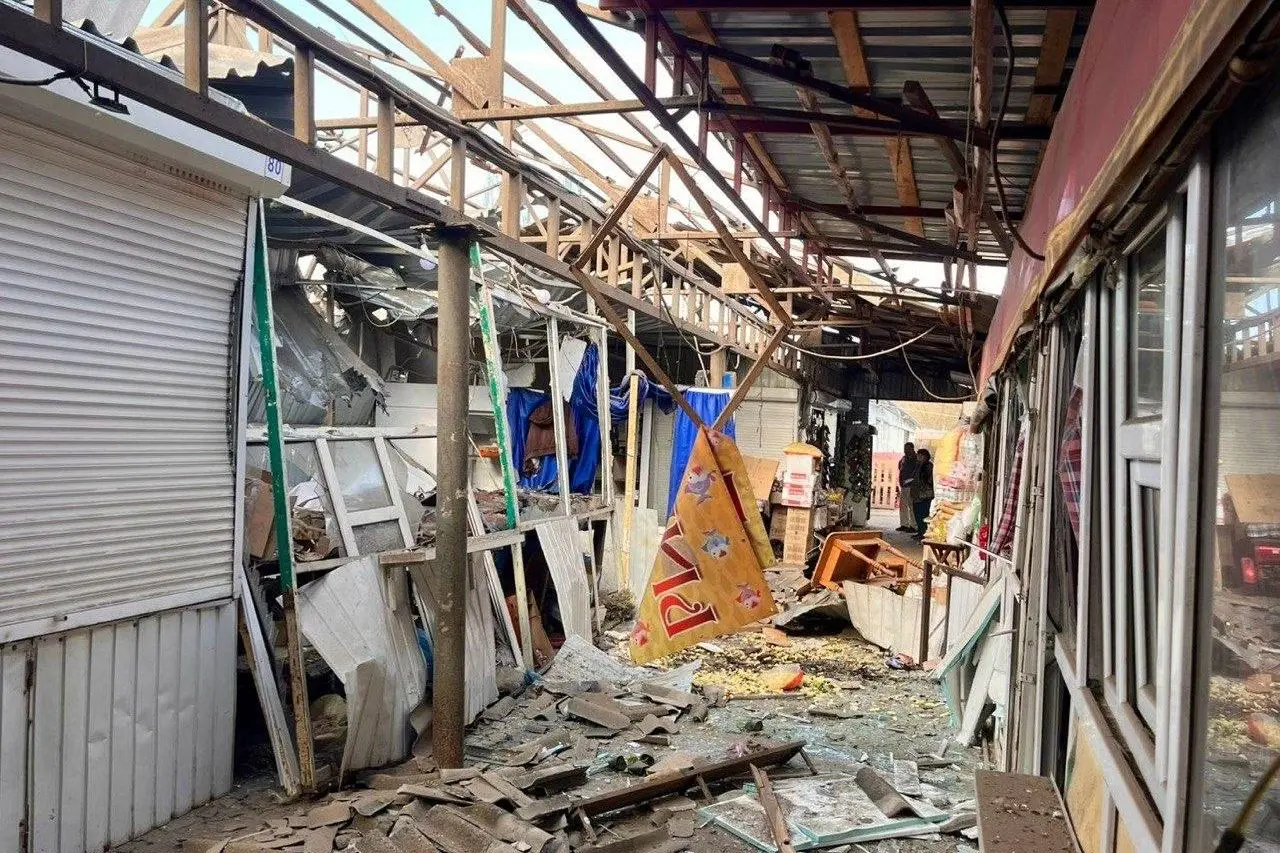 Il mercato colpito (Telegram)