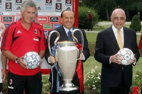Con Ancelotti e Adriano Galliani