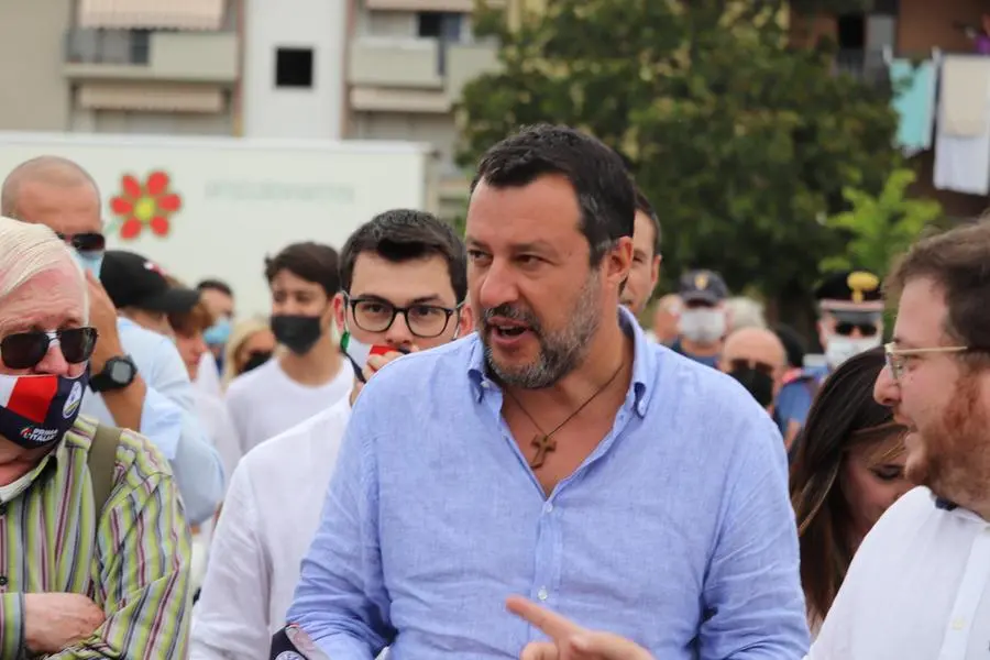 Matteo Salvini, leader della Lega (Ansa)