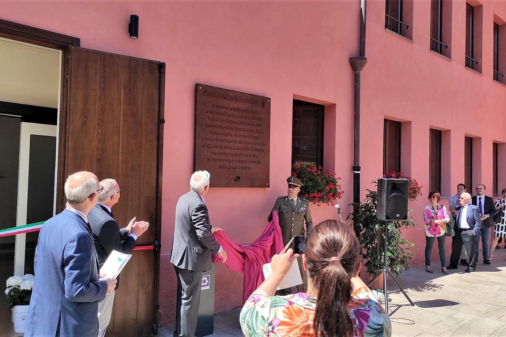 Inaugurato il mini campus Ersu della ex Fondazione Brigata Sassari
