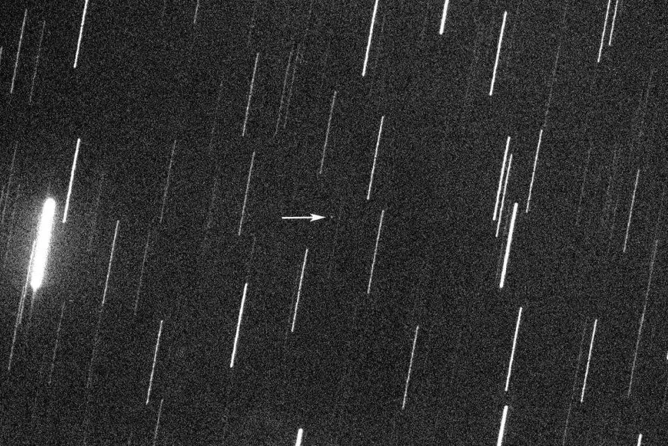 L'asteroide (foto Virtual Telescope)
