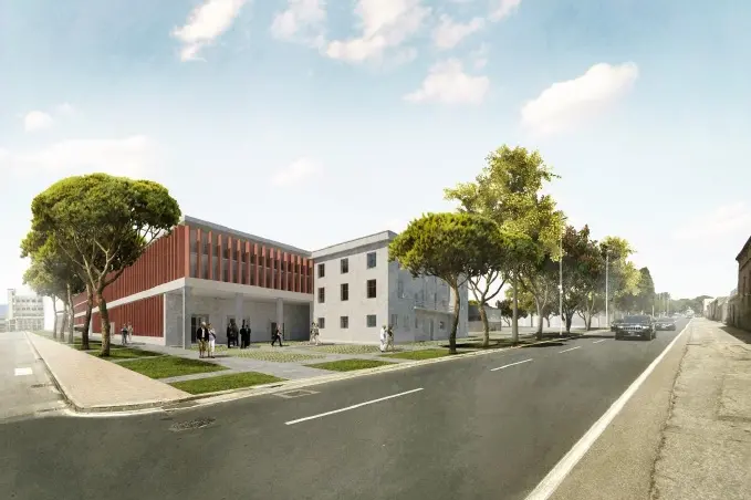 Il render del progetto per via Simeto