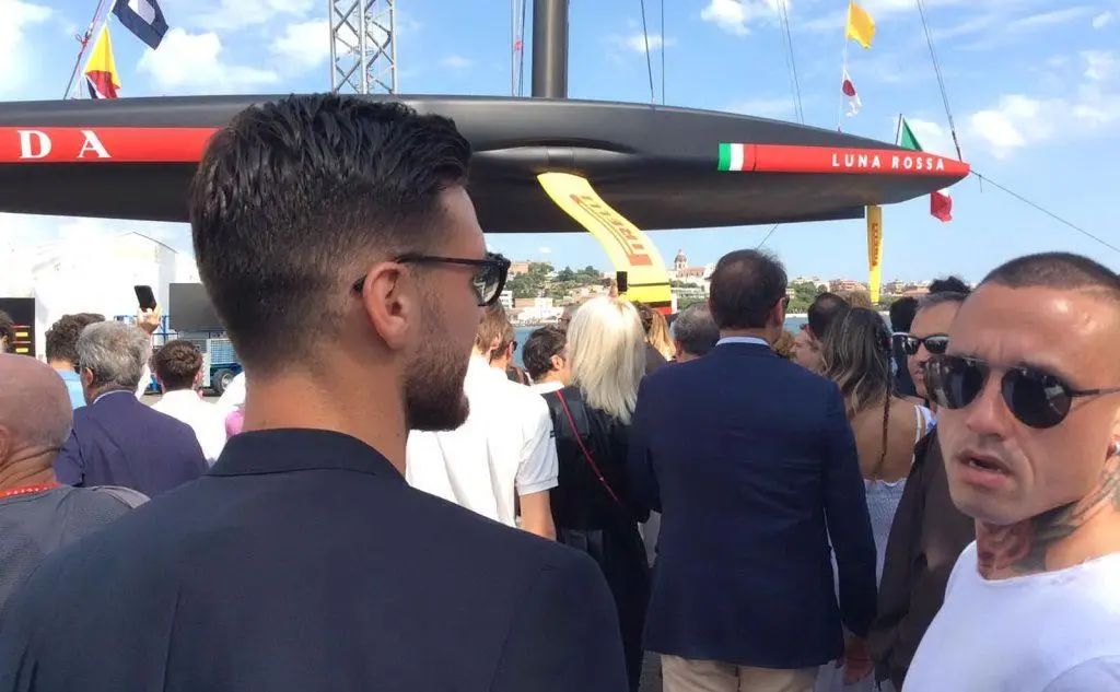 Luca Ceppitelli e Radja Nainggolan (L'Unione Sarda - Pilia)
