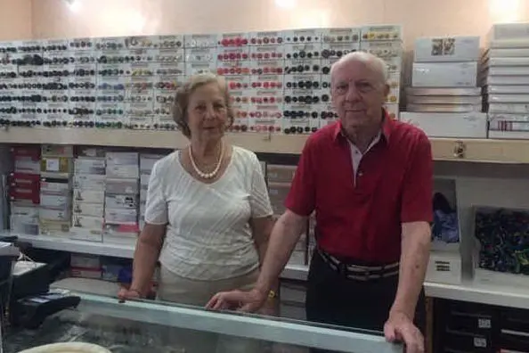 Paolo Demontis e la moglie Bruna Mattana (foto L'Unione Sarda)