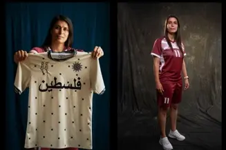 Due immagini della calciatrice Natali Shaheen (foto ufficio stampa)