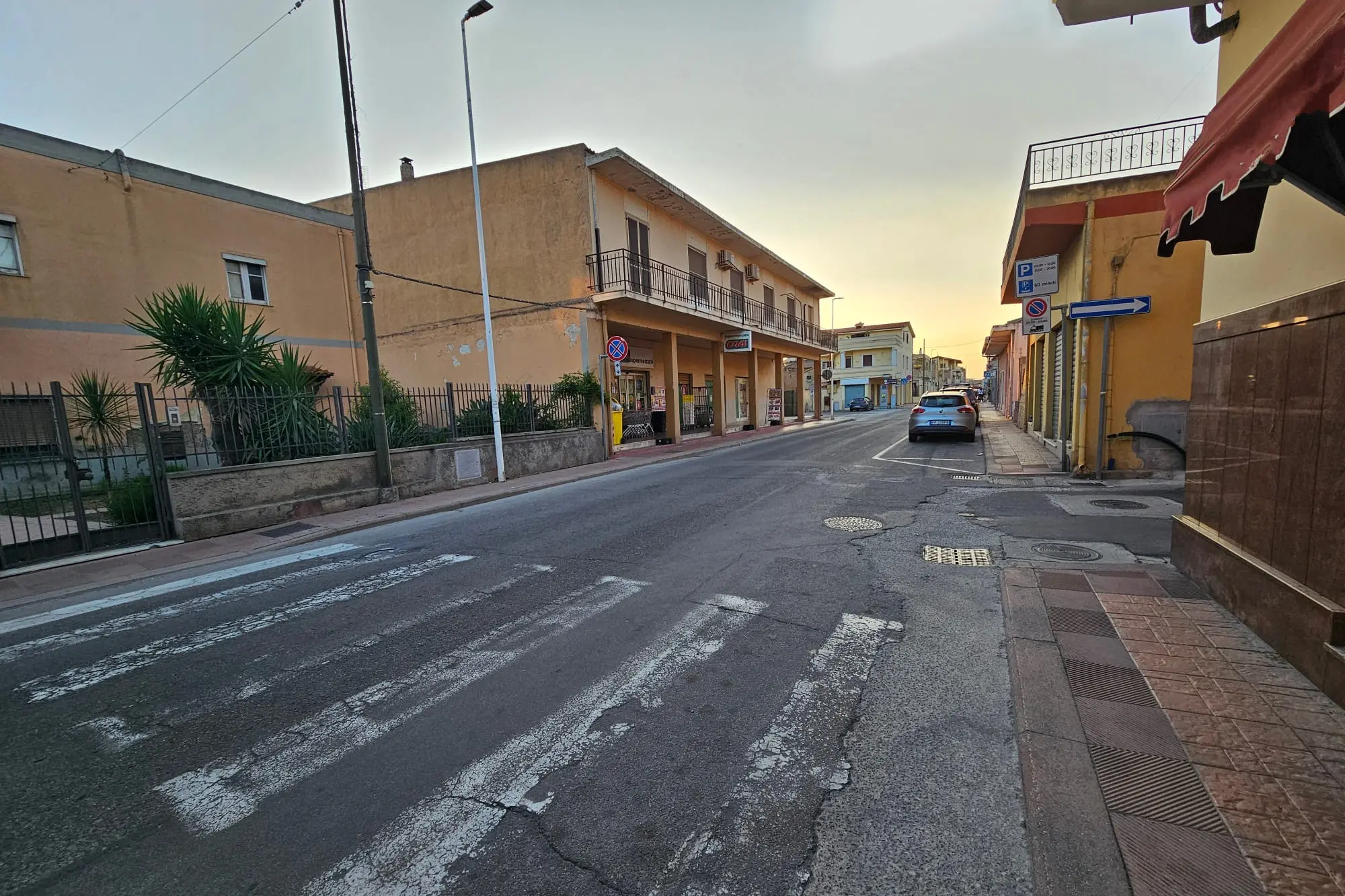 Il luogo dell'incidente ad Assemini (foto Saiu)