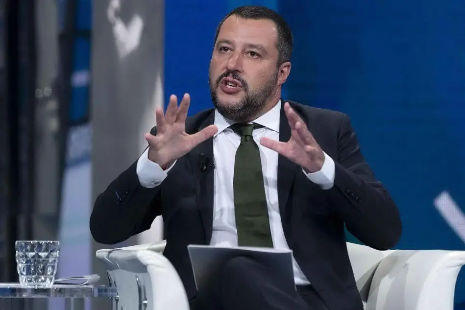 Il ministro dell'Interno Matteo Salvini (foto Ansa)