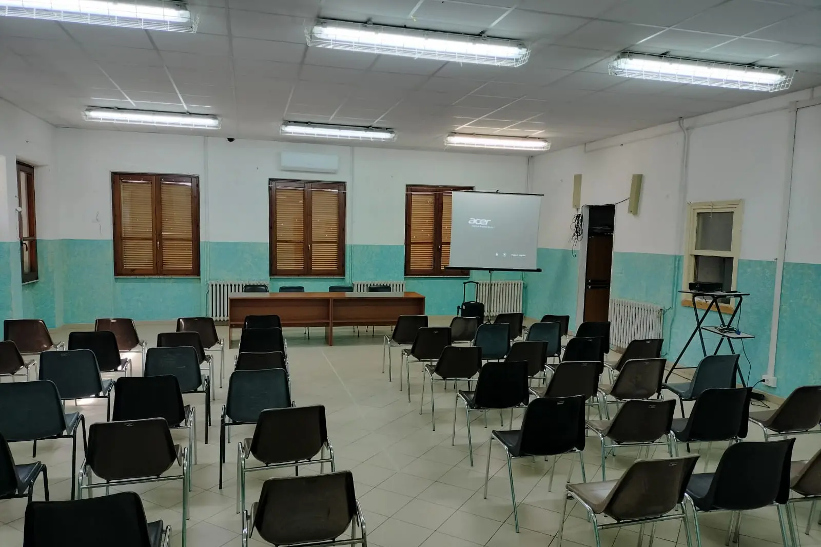 La sala dove si svolgerà l'incontro a Morgongiori (foto concessa)