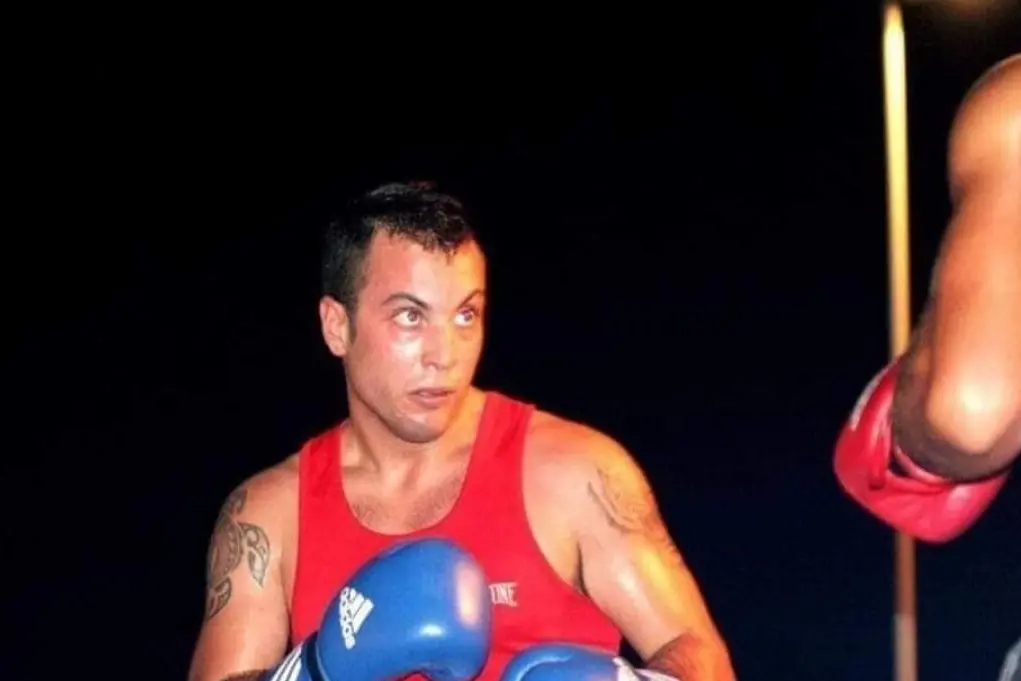 Marco Satta Giannichedda sul ring (foto Tellini)