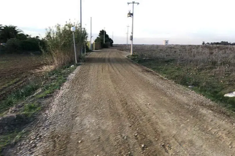 Una strada rurale risistemata (Foto A. Serreli)