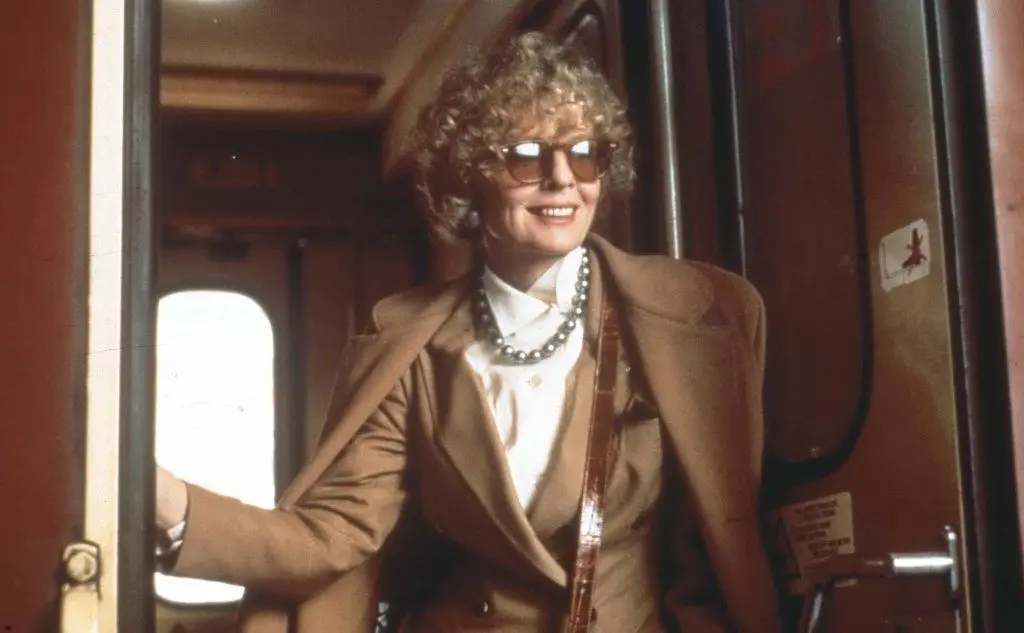 Diane Keaton nei panni di Kay, moglie di Michael Corleone (foto Ansa e Wikipedia)
