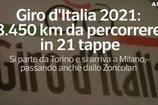 Giro d'Italia 2021: 3.450 km da percorrere in 21 tappe