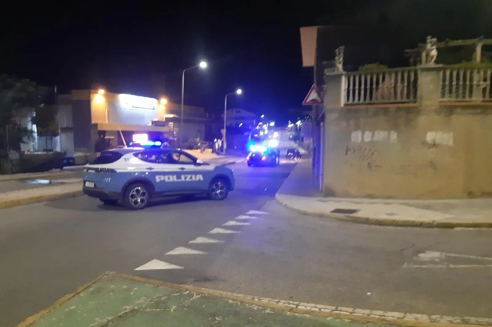 Il luogo dell'incidente a Nuoro (foto Ledda)