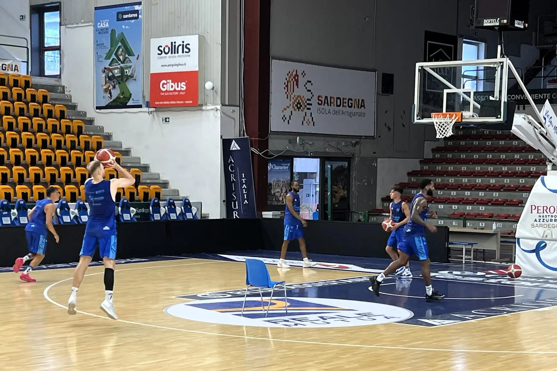 Beliauskas al tiro in allenamento (foto G. Marras)