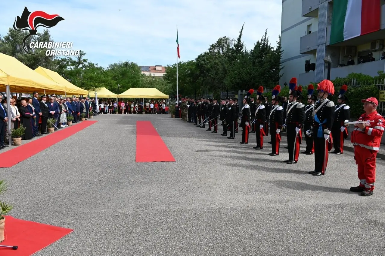 Oristano, la festa dei carabinieri