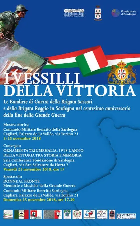 Il manifesto degli eventi (foto dall'ufficio stampa Comando Militare Esercito Sardegna)