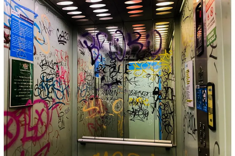 Лифты улицы Виале Регина Елена на фото Андреа Пираса