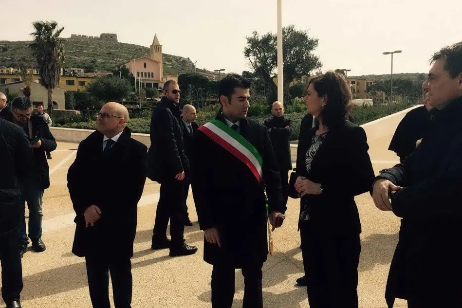 Laura Boldrini e Massimo Zedda a Sant'Elia