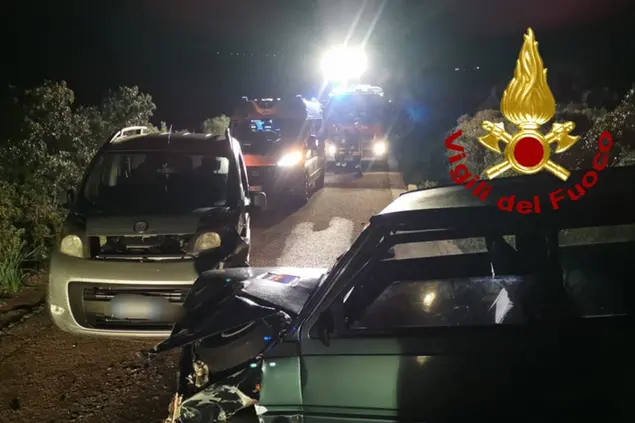 Le auto coinvolte nell'incidente