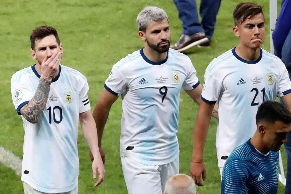 Messi, Aguero e Dybala dell'Argentina (Ansa)
