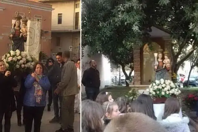 Uno dei pellegrinaggi (foto Serreli)