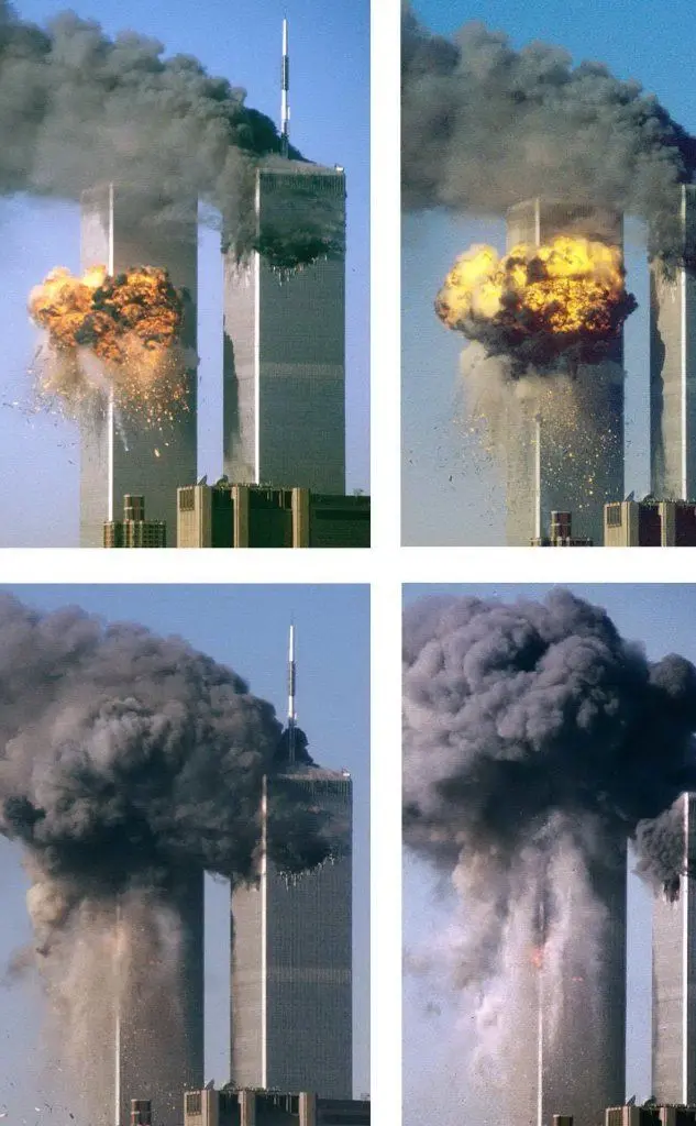 Le torri gemelle di New York, attentato dell'11 settembre 2001 (foto Ansa)