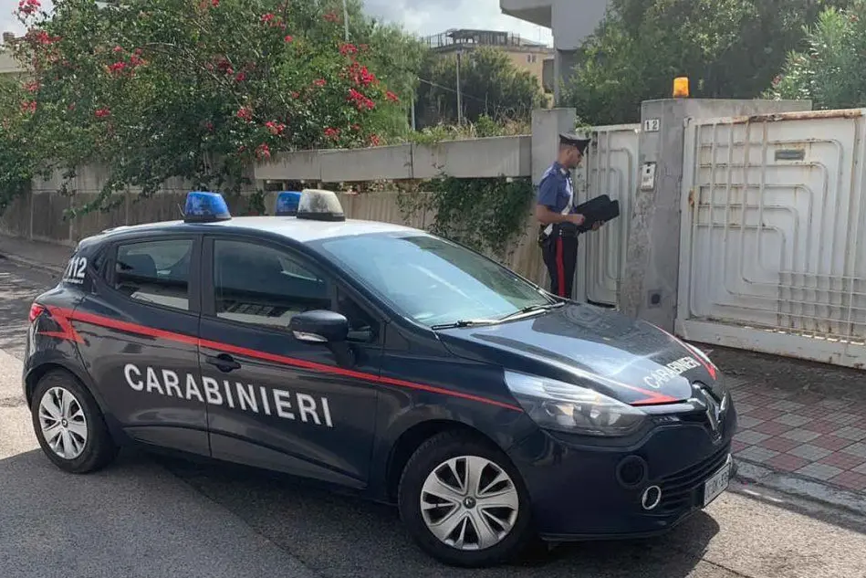 I militari sul posto (foto Carabininieri)