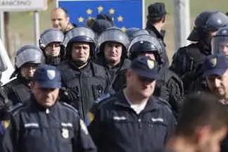 La polizia croata (Ansa)
