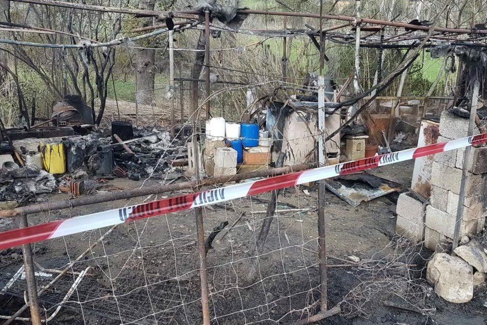 Pompu, incendiato un capanno: strage di animali