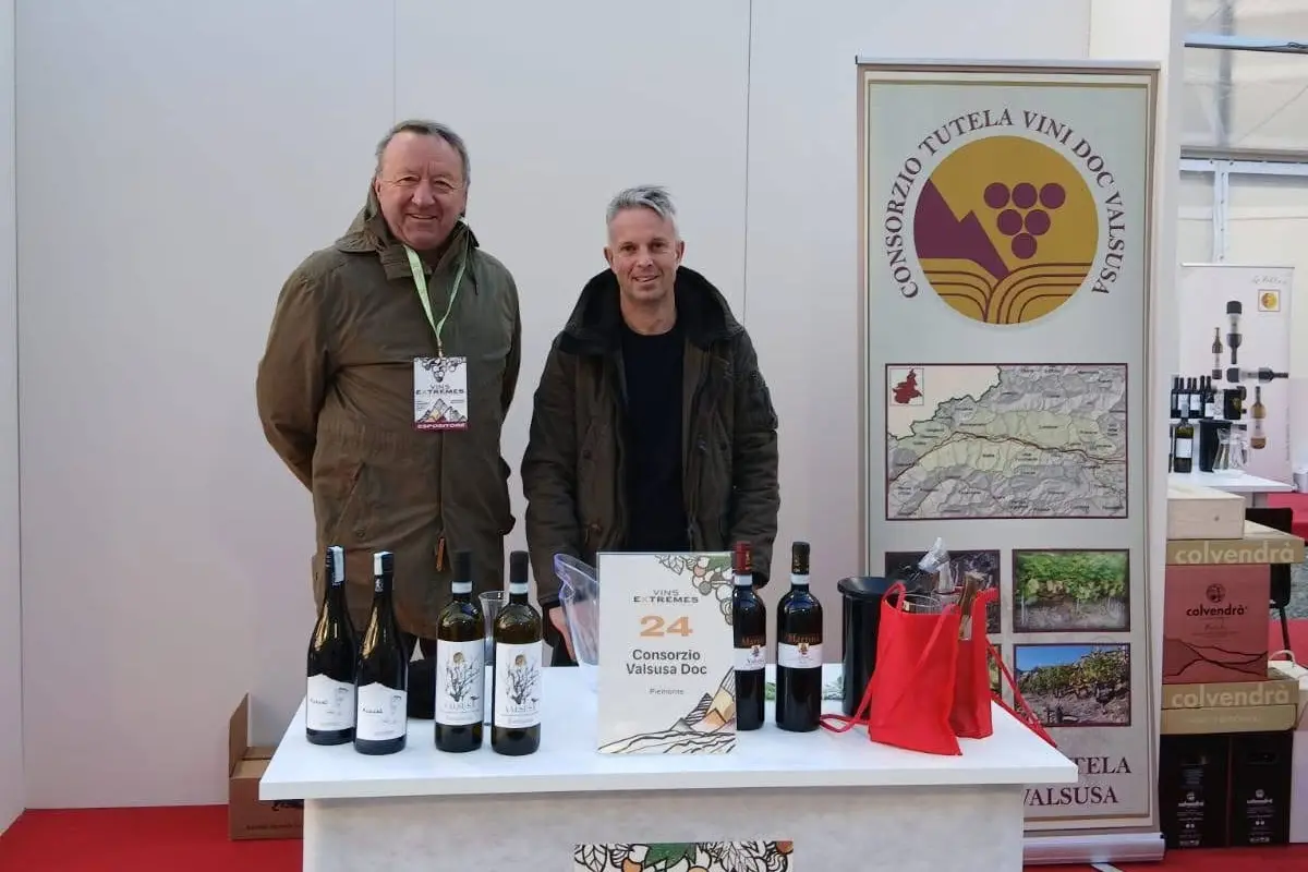 Vini della Valsusa in un mercatino locale