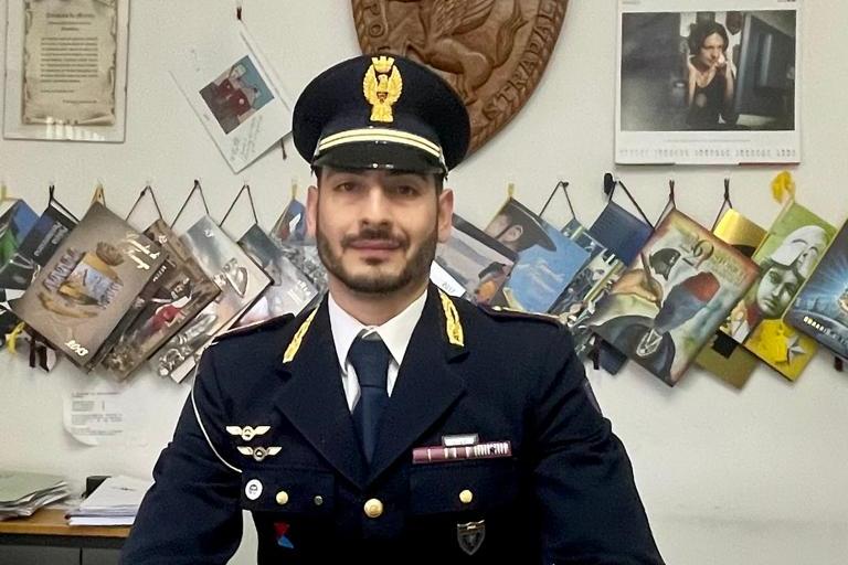 Il vice ispettore Michele Pinna (foto Polizia)