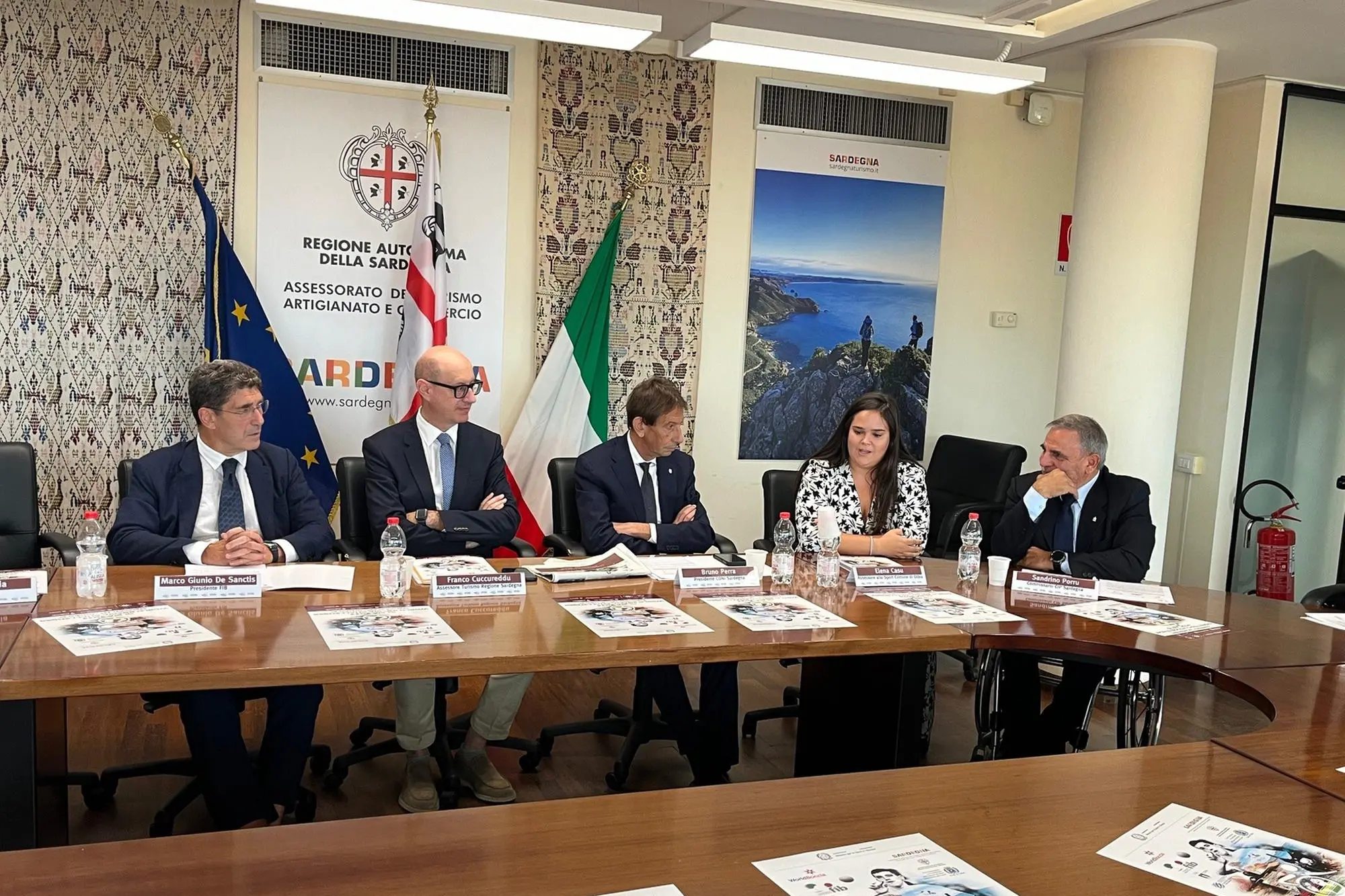 La presentazione del World Boccia Challenger all'assessorato regionale al Turismo (foto c.a.m.)