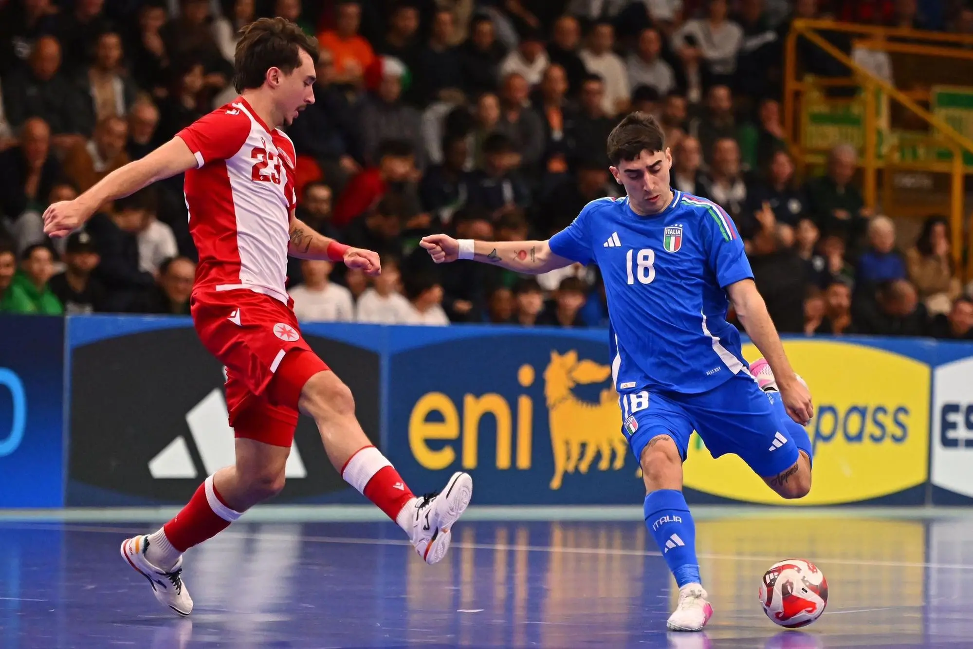 Michele Podda con la maglia della nazionale