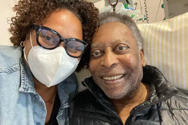 Kely Nascimento e Pelé\u00A0(foto Instagram)