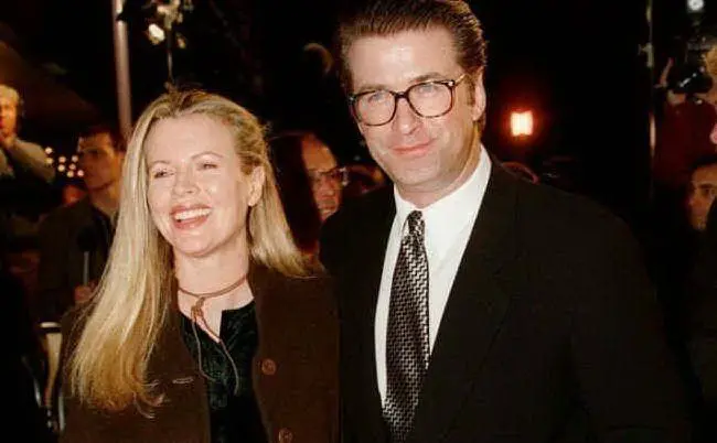 Con l'ex marito Alec Baldwin (tutte le foto sono Ansa)