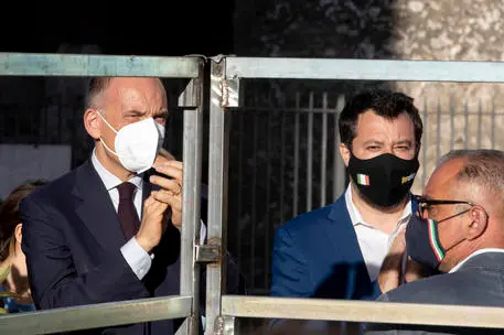 Enrico Letta e Matteo Salvini (Ansa)