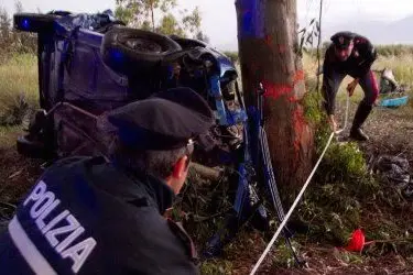I rilievi degli agenti della Polizia