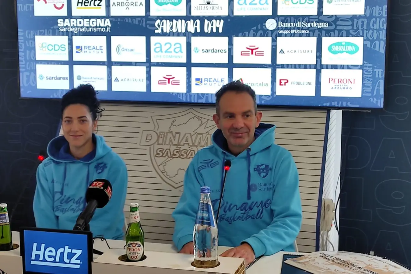 Il capitano Carangelo e il tecnico Citrini (foto G. Marras)