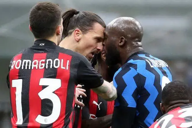 La lite Ibrahimovic-Lukaku (Ansa)