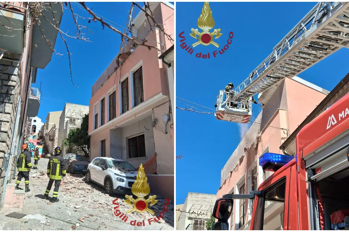 Vigili del fuoco in corso Garibaldi (foto vigili del fuoco)