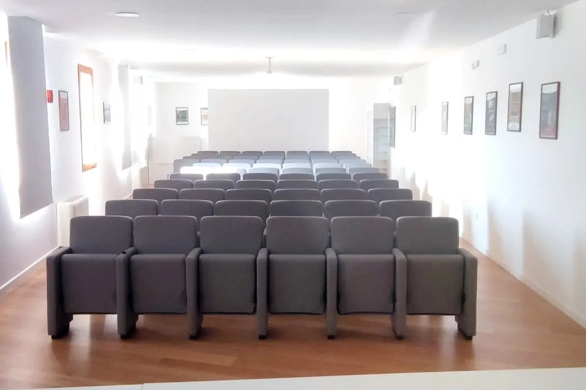 La sala dove si terrà l'incontro a Gonnosnò (foto concessa)