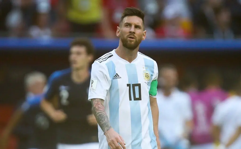 Lo sconforto del capitano dell'Albiceleste Lionel Messi