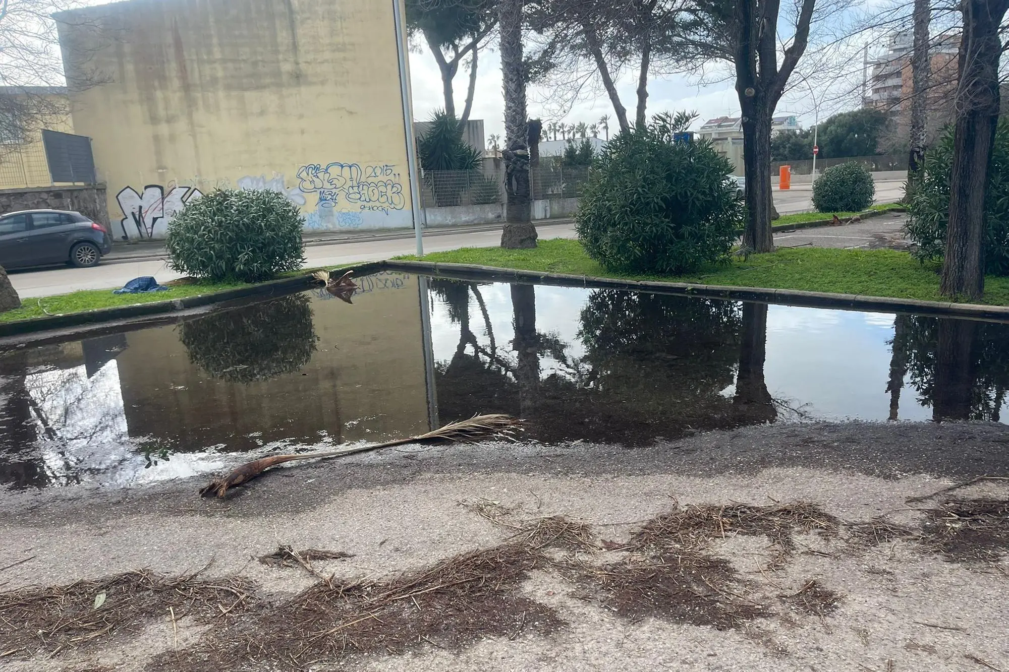 Il parcheggio dell'ospedale Civile