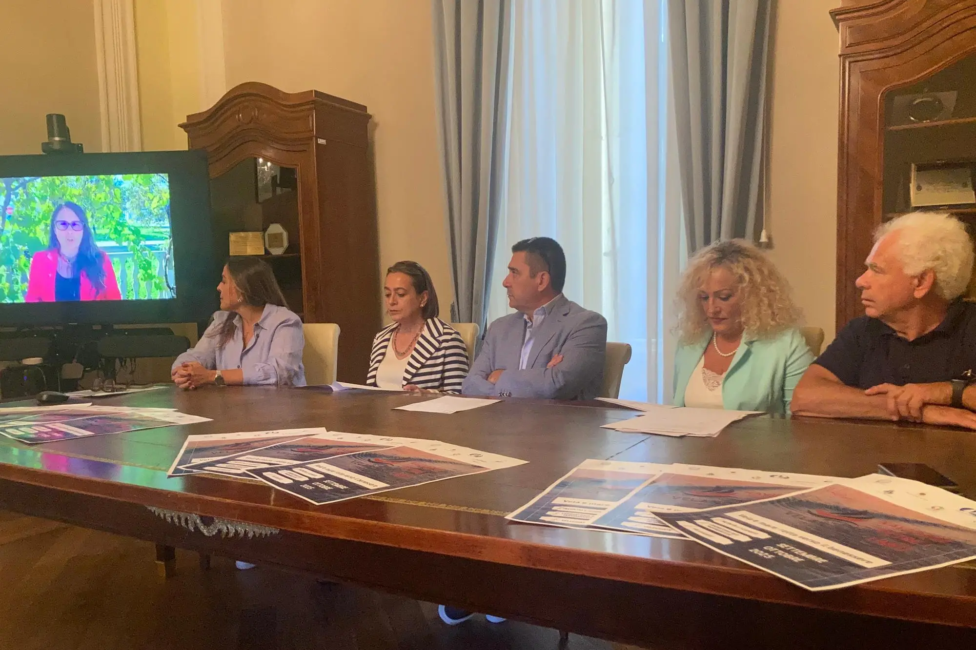 La presentazione dell'evento a Porto Torres (foto Pala)