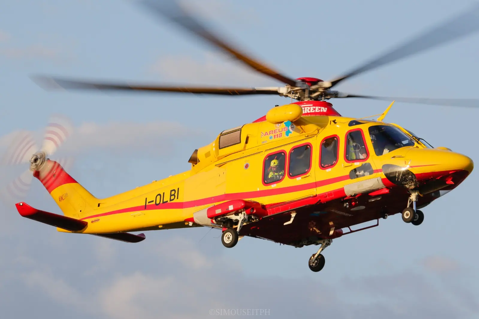 Echo Lima 1 in volo