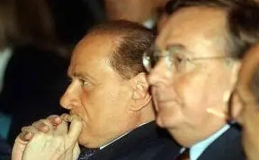 Con Silvio Berlusconi (archivio L'Unione Sarda)