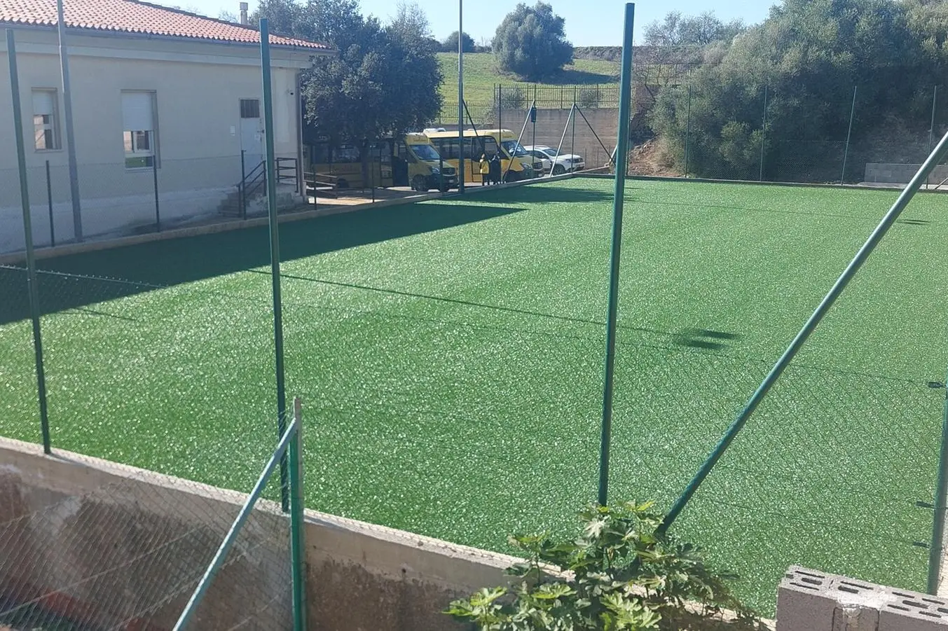 L'area sportiva riqualificata a Baressa (foto concessa dal Comune)