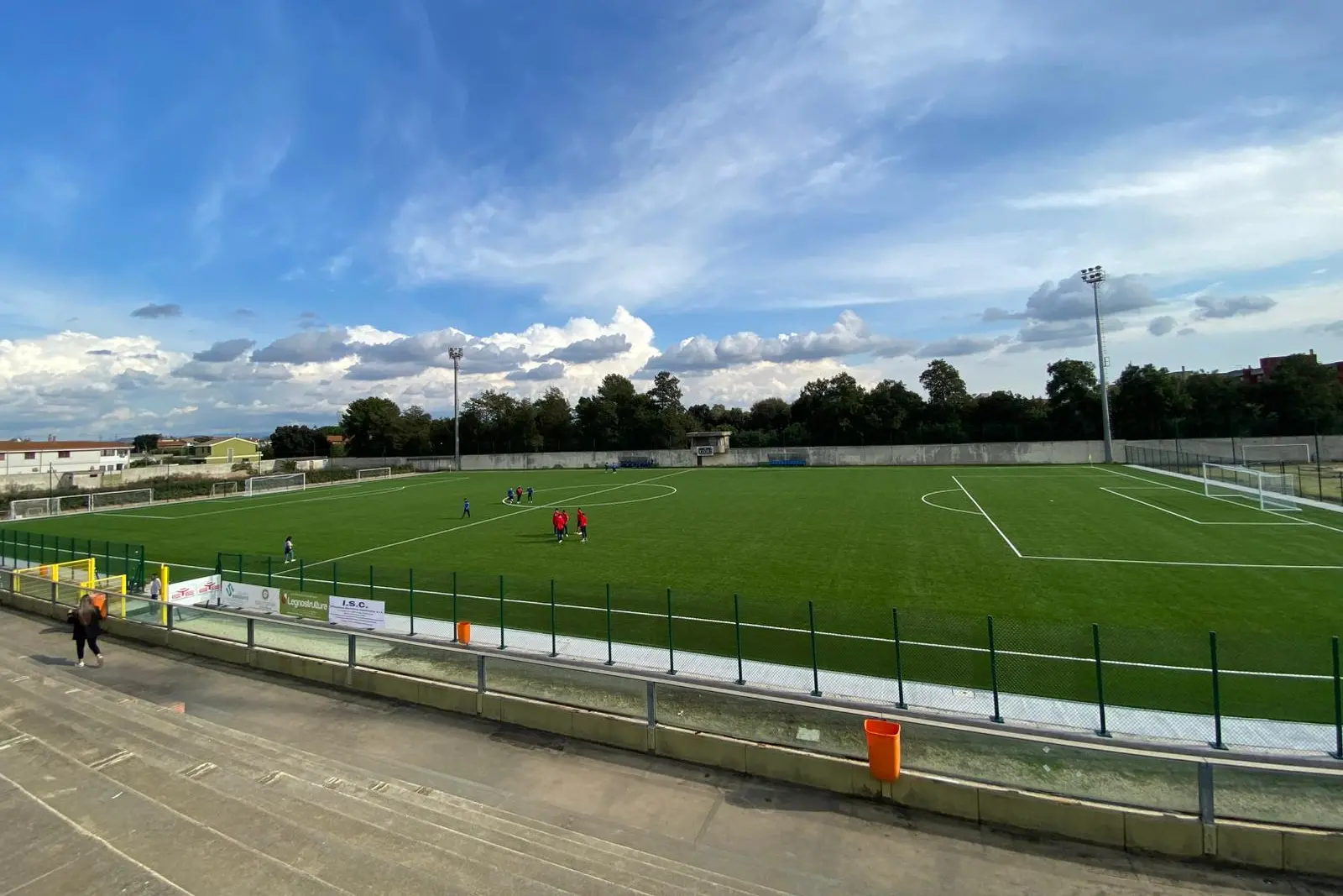 Lo stadio Fausto Coppi a Serramanna