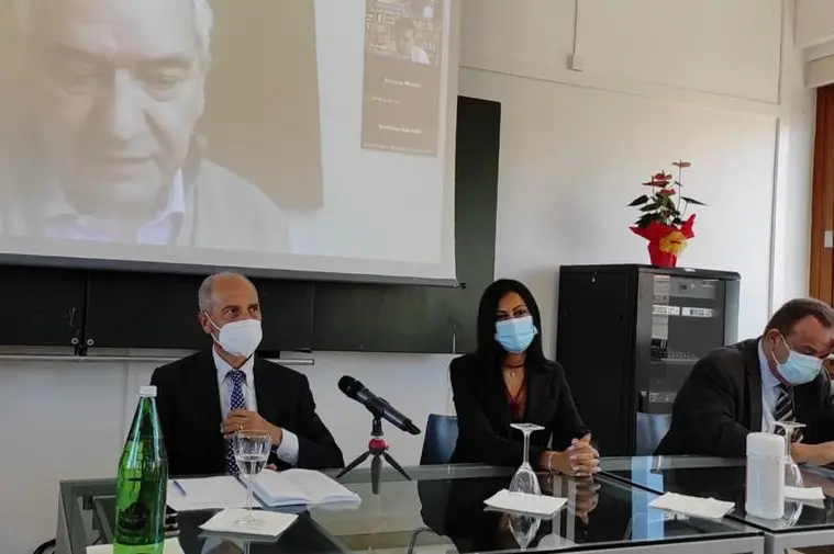Giacomo Cao, Antonella Pantaleo e Gavino Mariotti (foto L'Unione Sarda-Marras)