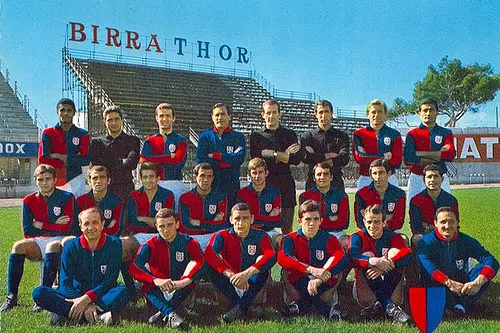 La rosa del Cagliari del campionato 1966-67 (foto da Wikipedia)